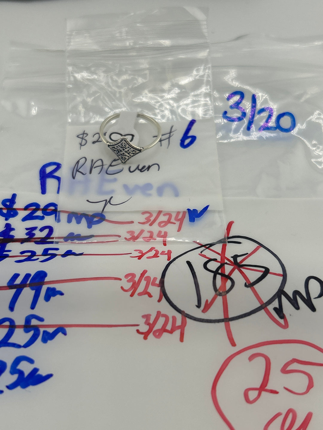 RESERVED FOR: RAEven  - 3/20/2025 Live Show - 1 Sterling Silver Items