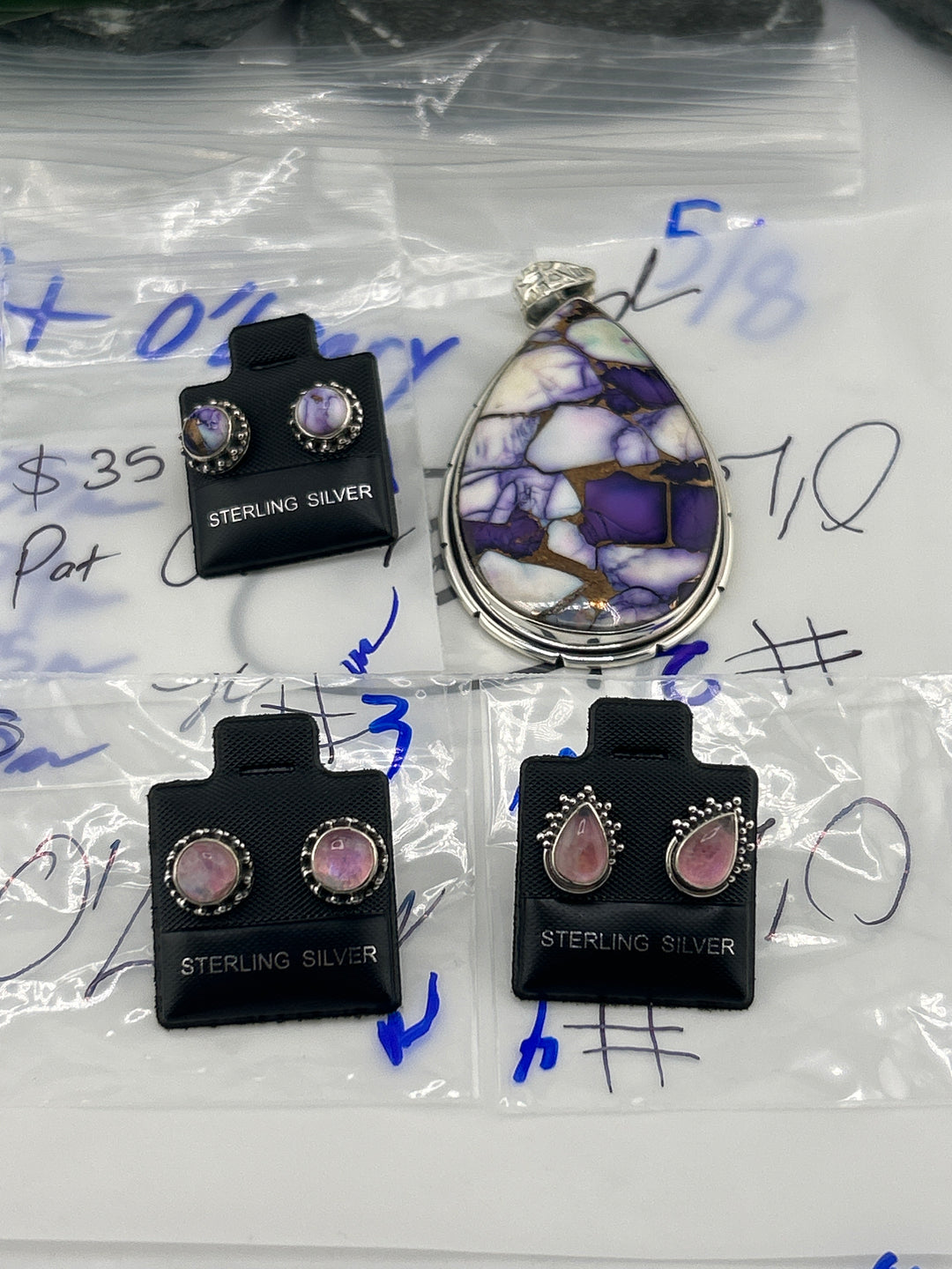 RESERVED FOR: Pat O'Leary - 5/8/2025 tiktok Live Show - 4 Sterling Silver Items