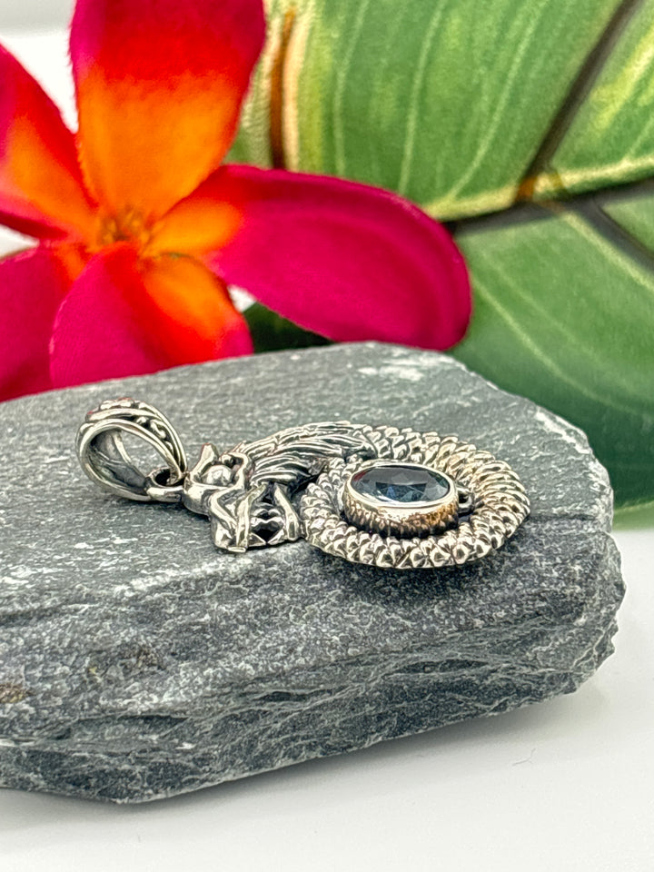 Bali Topaz Dragon Pendant