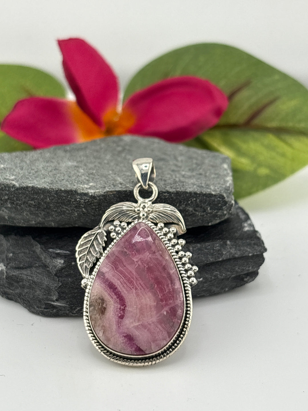 Cobalt Calcite Pendant