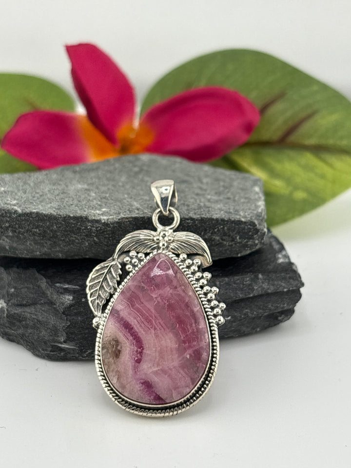 Cobalt Calcite Pendant