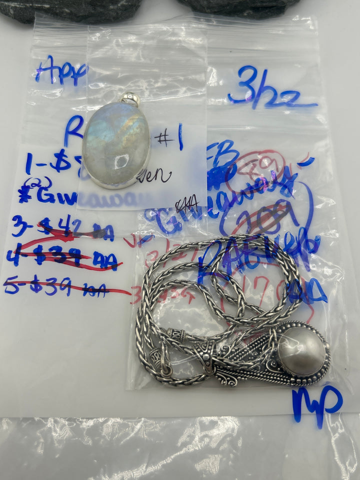 RESERVED FOR: RAEven   - 3/22/2025 The Collective Boutique App Live Show - 2 Sterling Silver Items