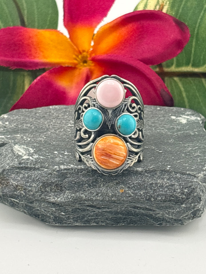 Cluster Shield Ring Size 7.5