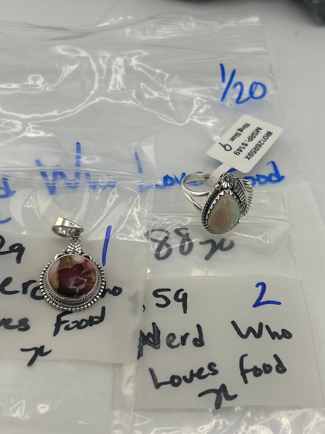 Nerd Who Loves Food - 2 925 Sterling Silver Items