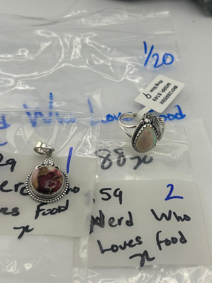 Nerd Who Loves Food - 2 925 Sterling Silver Items