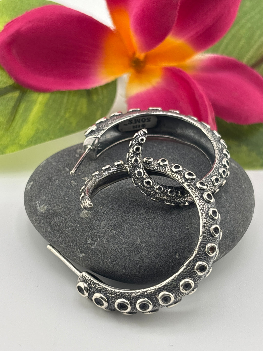Designer SOMS 925 Sterling Silver Tentacle Earrings