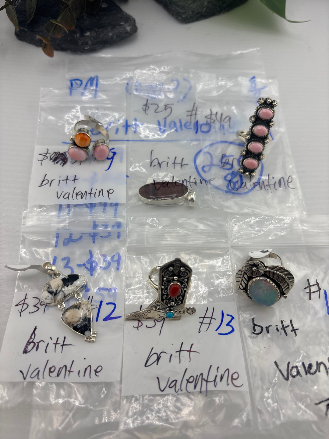 PM SHOW 48HR - RESERVED FOR: britt valentine ( Bag 2 ) - 8/8/2025 FL tiktok Live Show - 6 Sterling Silver Items