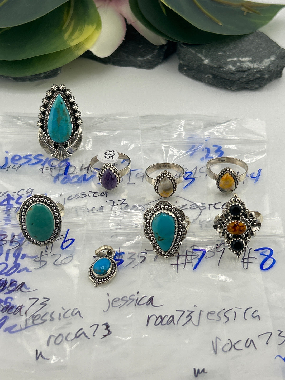 RESERVED FOR: jessica roca73 - 5/23/2025 tiktok Live Show - 8 Sterling Silver Item