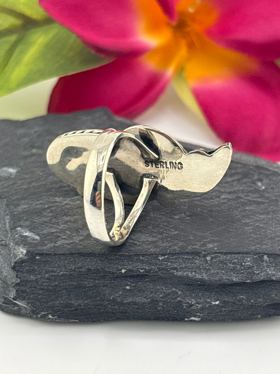 Turquoise and 925 Sterling Silver Ring Size