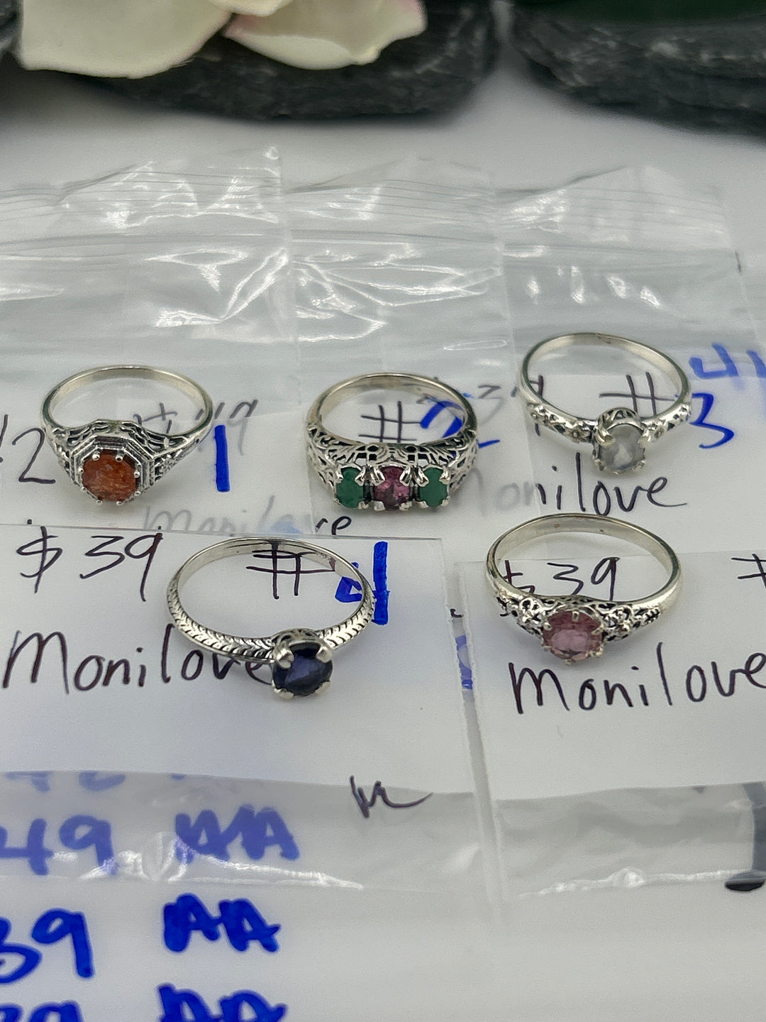 RESERVED FOR: Monilove- 4/12/2025 tiktok Live Show - 5 Sterling Silver Items