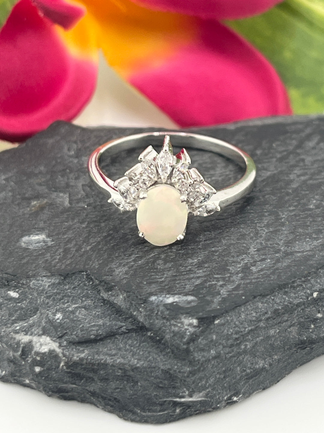 Ethopian Opal and 925 Sterling Silver Ring