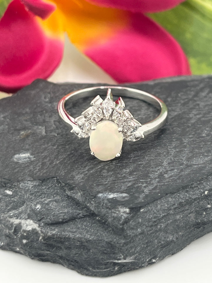 Ethopian Opal and 925 Sterling Silver Ring