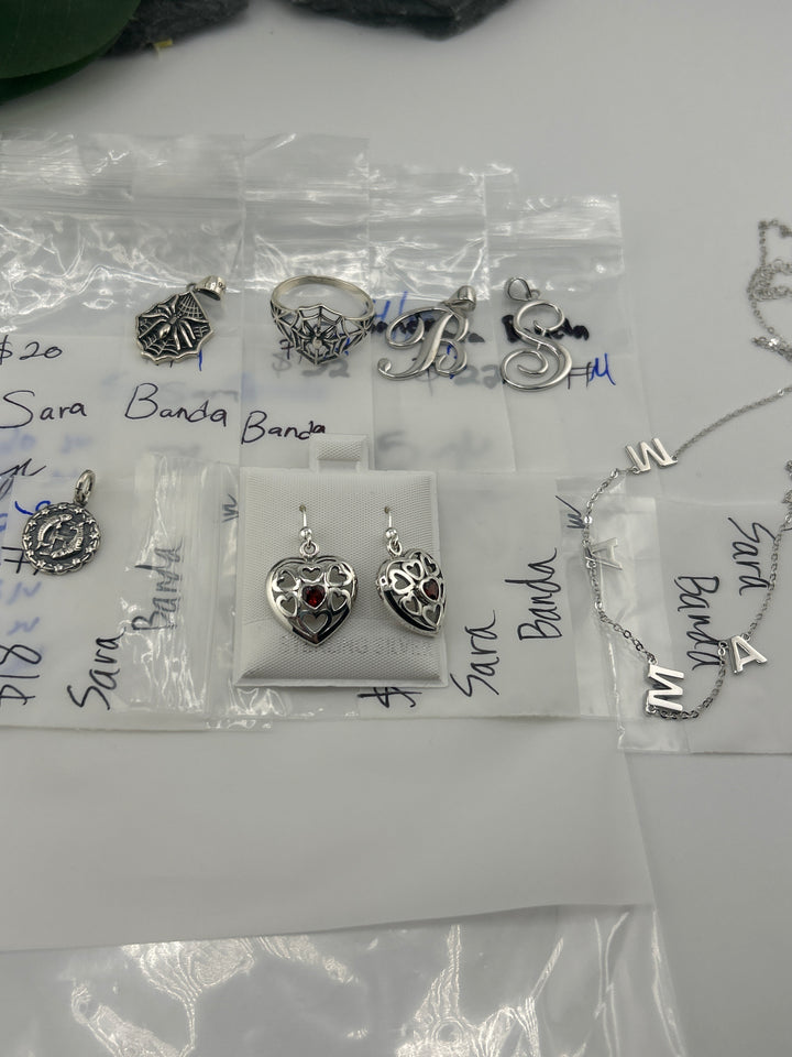 RESERVED FOR: Sara Banda- 4/10/2025 tiktok Live Show - 7 Sterling Silver Items