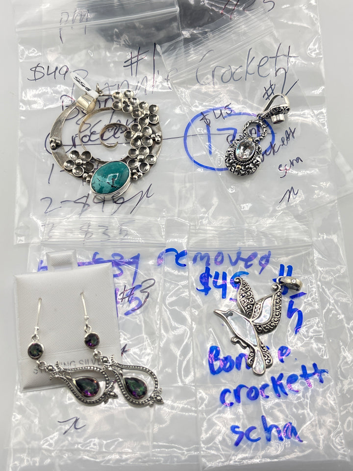PM SHOW 48HR - RESERVED FOR: Bonnie Crockett Scha  - 7/25/2025 FL tiktok Live Show - 4 Sterling Silver Items