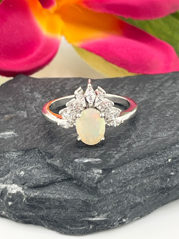 Ethopian Opal and 925 Sterling Silver Ring