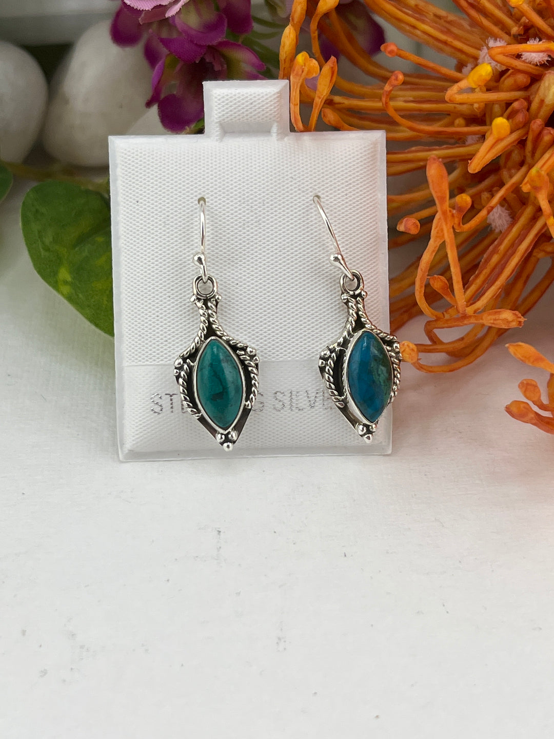 Chrysecolla Earrings