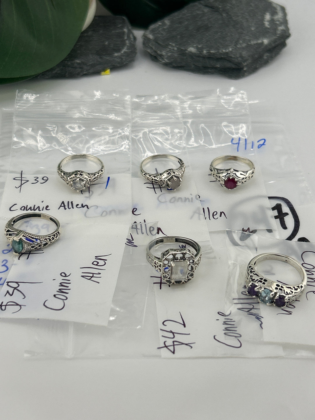 RESERVED FOR: Connie Allen- 4/12/2025 tiktok Live Show - 6 Sterling Silver Items