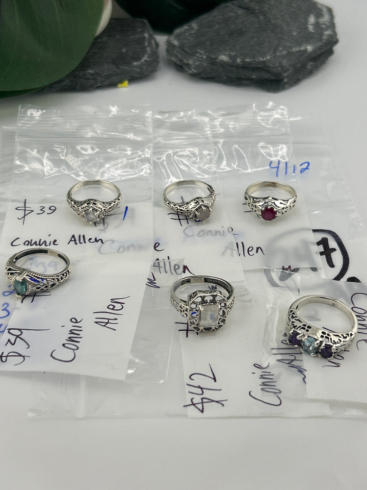 RESERVED FOR: Connie Allen- 4/12/2025 tiktok Live Show - 6 Sterling Silver Items