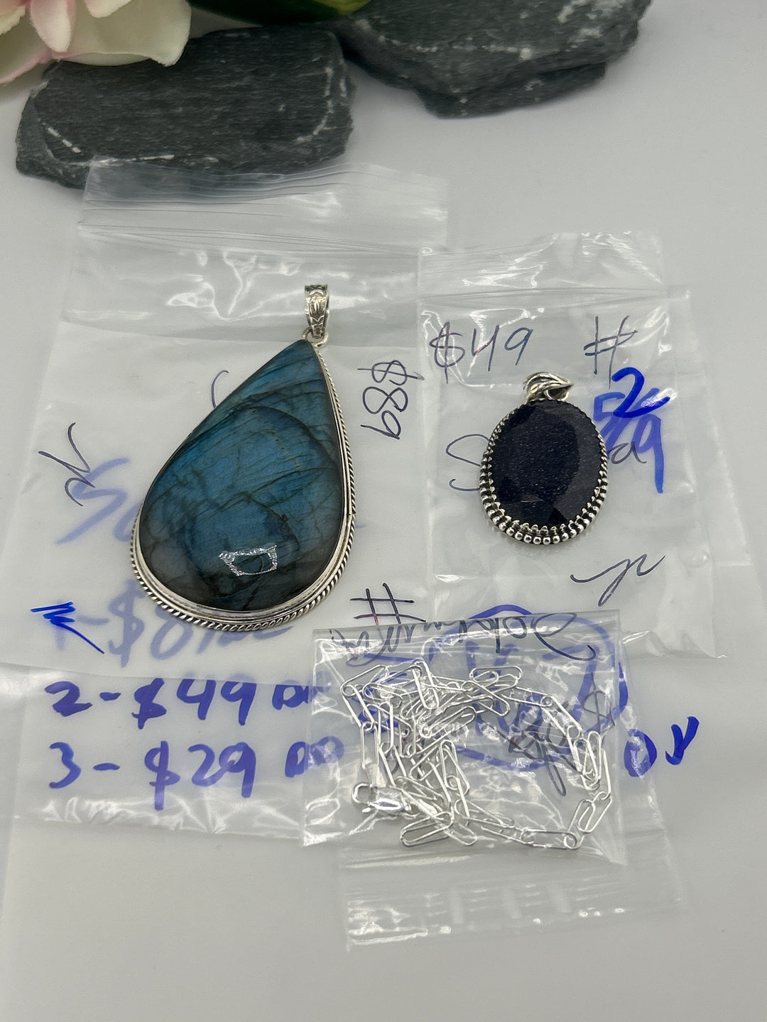 RESERVED FOR: Sophura - 5/9/2025 tiktok Live Show - 3 Sterling Silver Items