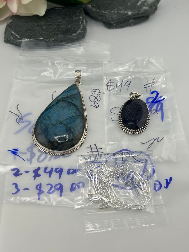 RESERVED FOR: Sophura - 5/9/2025 tiktok Live Show - 3 Sterling Silver Items