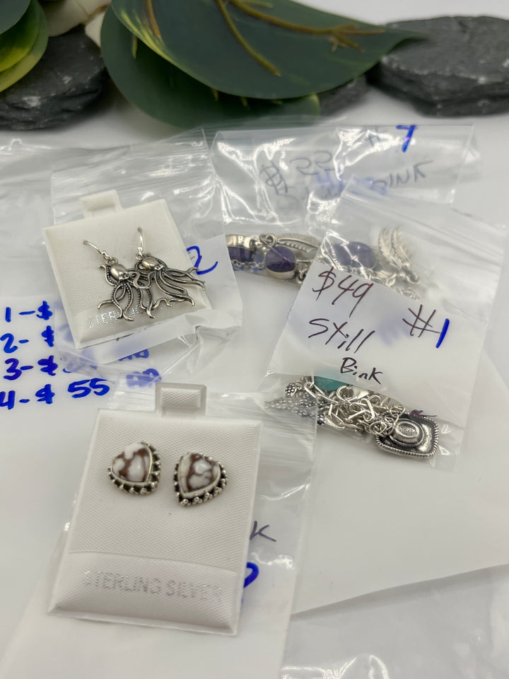 RESERVED FOR: Still Bink - 4/23/2025 tiktok Live Show - 4 Sterling Silver Items