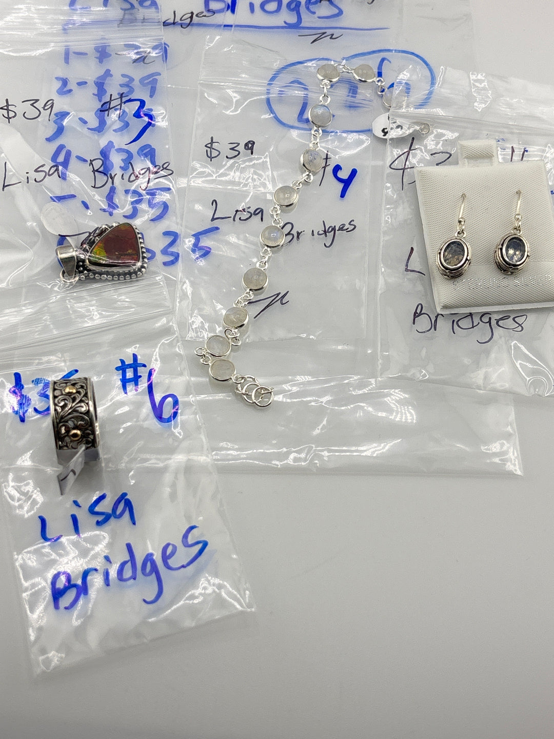 PM SHOW 48HR - RESERVED FOR: Lisa Bridges  - 7/25/2025 FL tiktok Live Show -  6 Sterling Silver Items