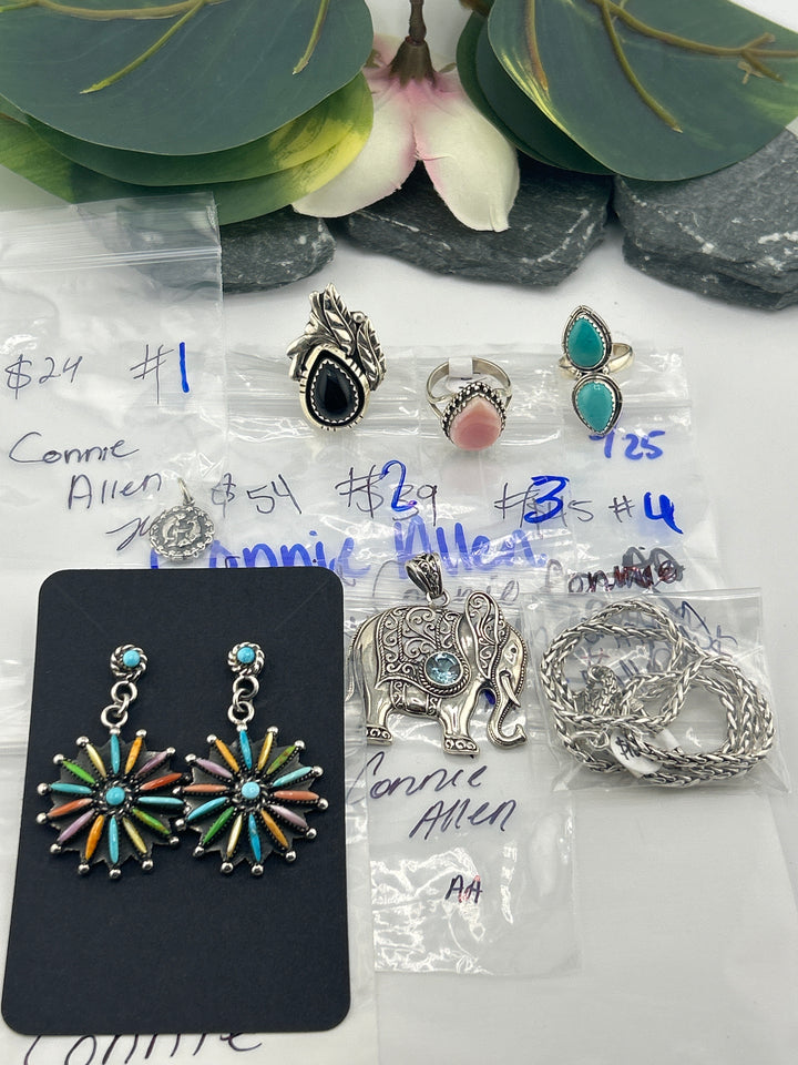 RESERVED FOR: Connie Allen - 5/25/2025 tiktok Live Show - 7 Sterling Silver Items
