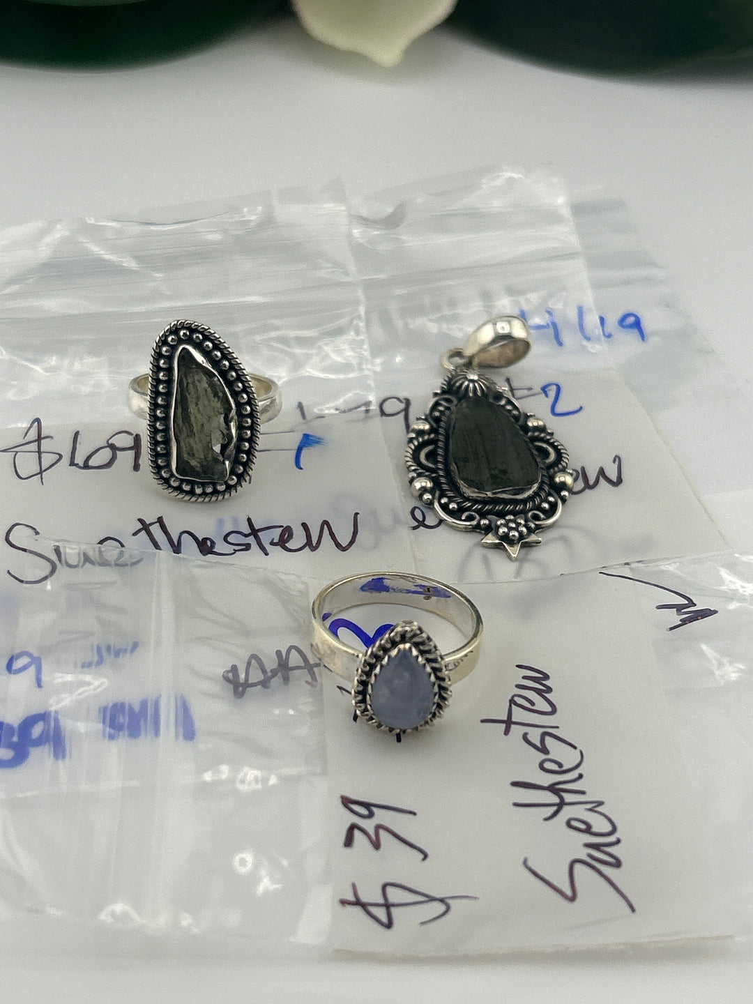 RESERVED FOR:  Suethestew- 4/19/2025 tiktok Live Show -3  Sterling Silver Items