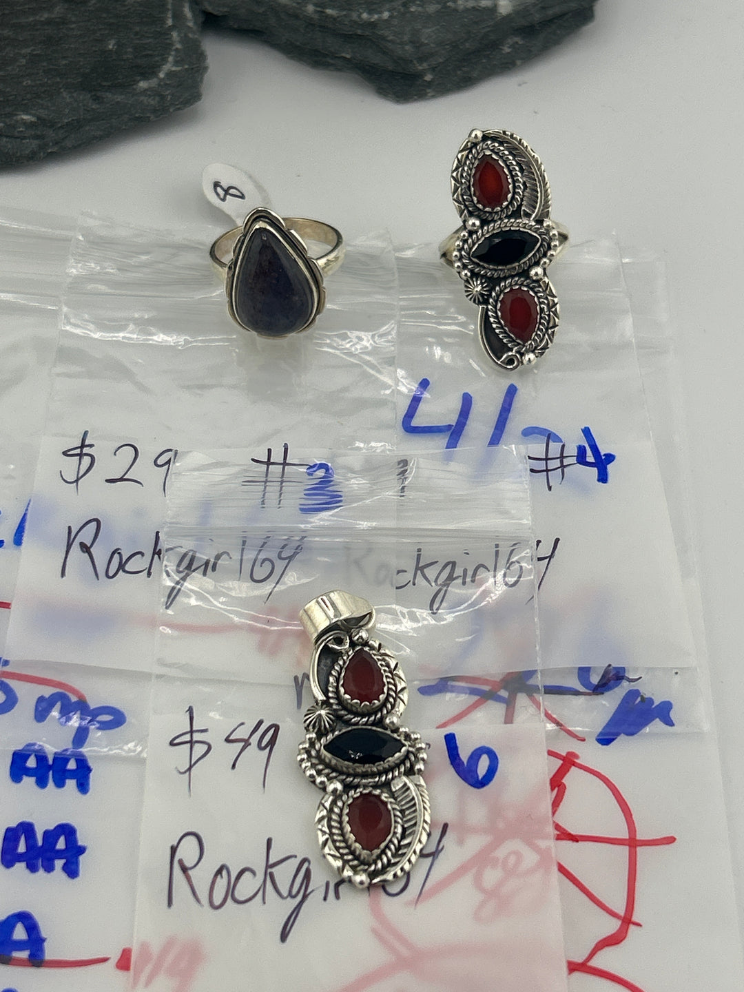 RESERVED FOR: Rockgirl64 - 4/2/2025 Tiktok Live Show - 3 Sterling Silver Items