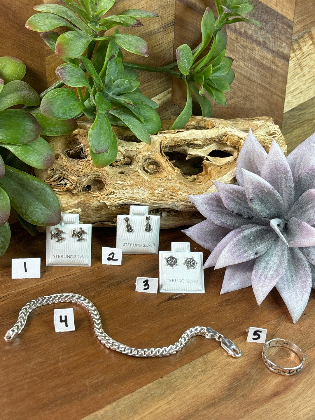 RESERVED FOR: Megz 8/1/24- 5 Sterling Silver Items