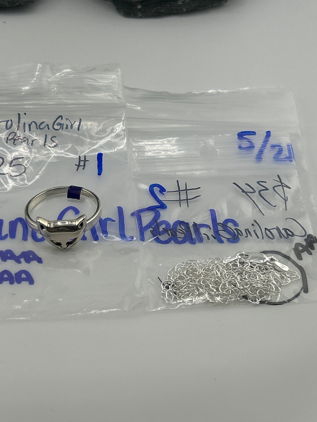 RESERVED FOR: CarolinaGirlPearls  - 5/21/2025 tiktok Live Show - 2 Sterling Silver Items