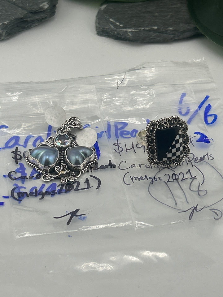 RESERVED FOR: CarolinaGirlPearls - 6/6/2025 tiktok Reservation Live Show - 2 Sterling Silver Items