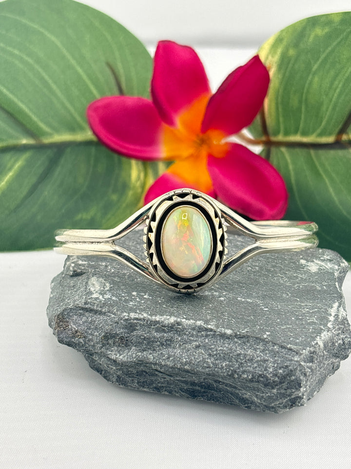 Ethiopian Opal Cuff Bracelet