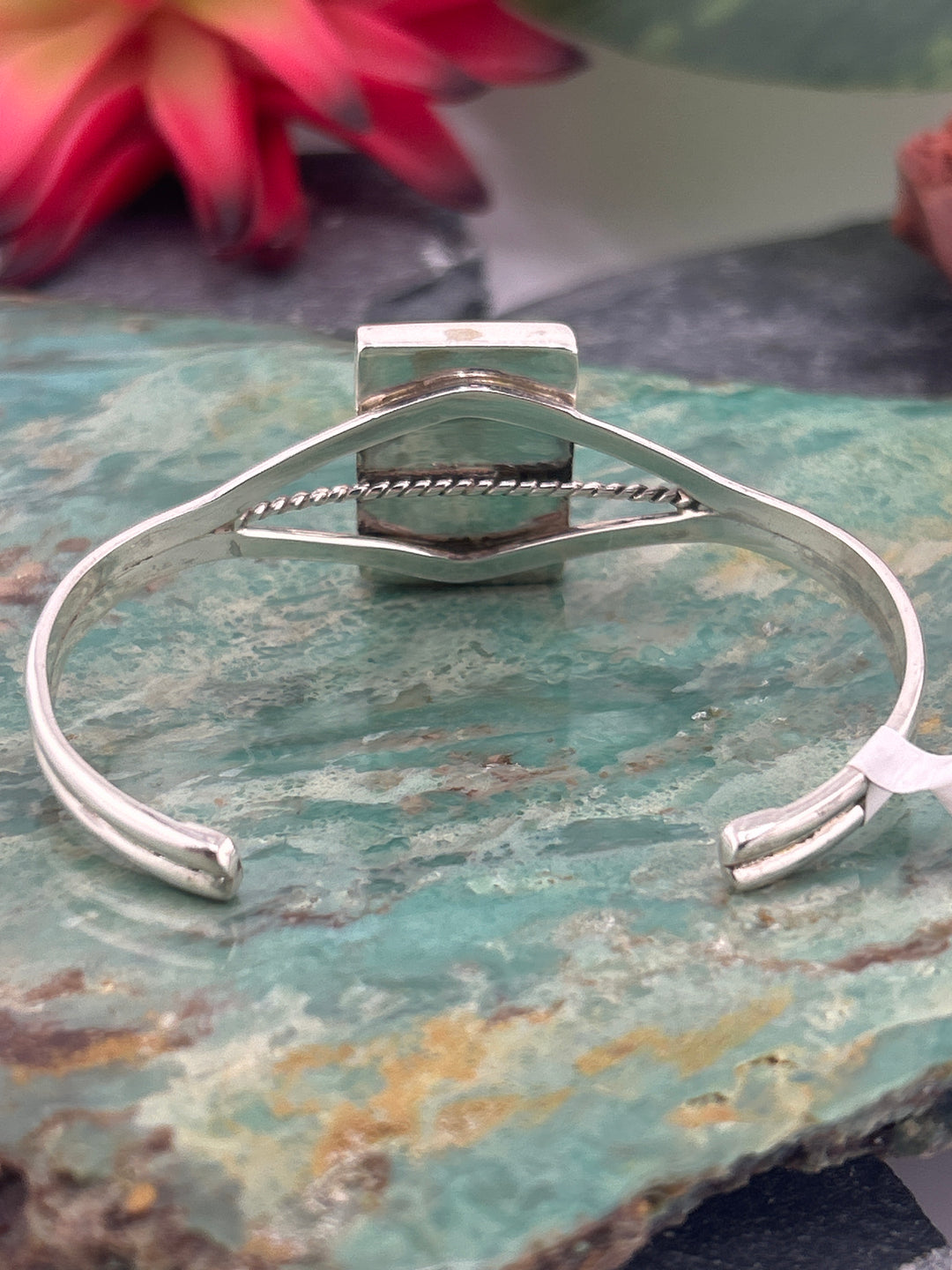 Regie 925 Sterling Silver Mosaic Multi-stone Rectangle Space Cuff