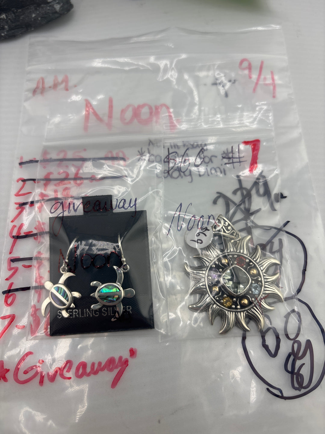 AM SHOW 48HR - RESERVED FOR: Noon - 9/4/2025 FL tiktok Live Show - 1 Sterling Silver Items