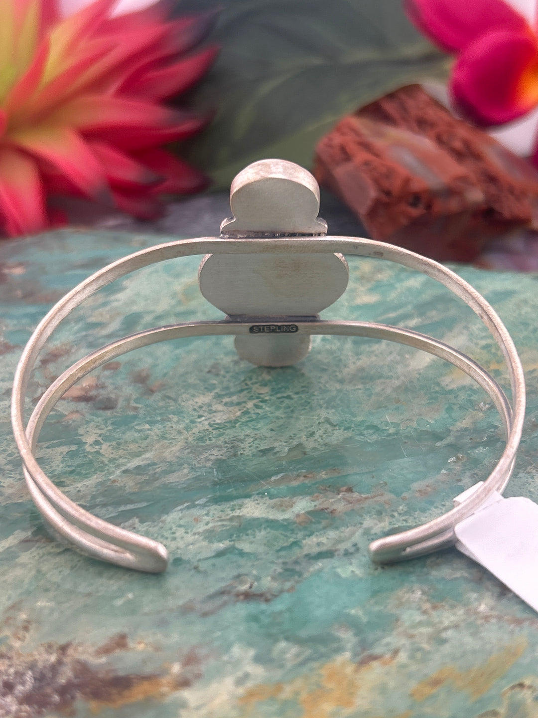 Southwest 925 Sterling Silver Triple Orange Spiny Oyster Cuff