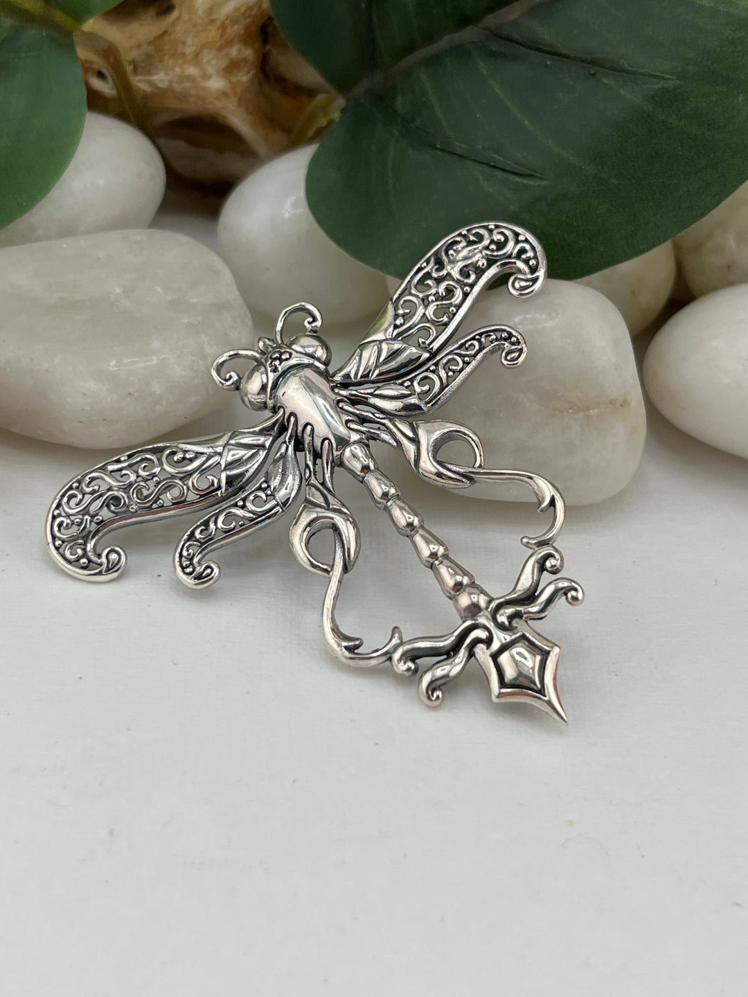 FB Bali Sterling Silver Dragonfly Pendant