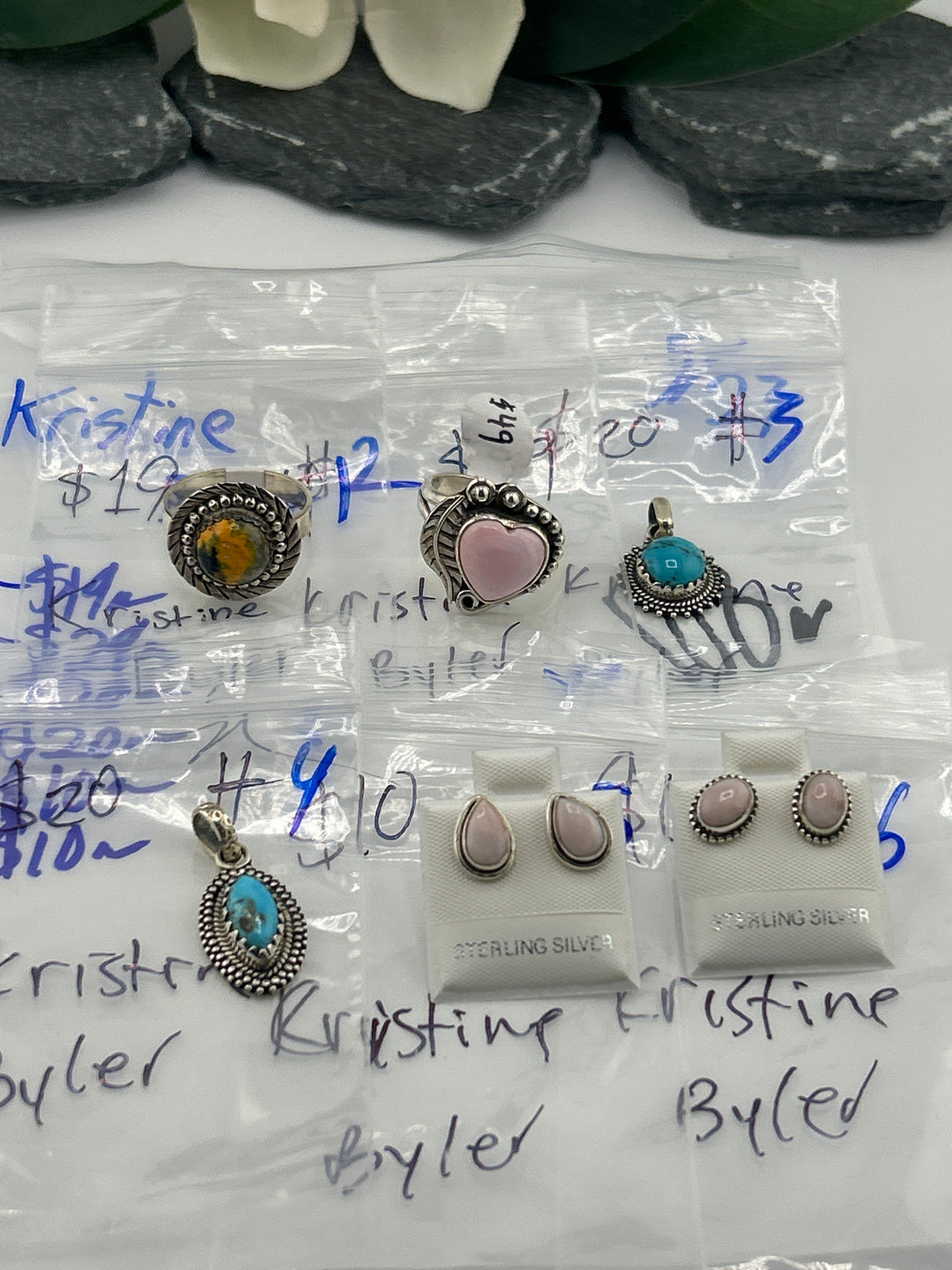 RESERVED FOR: Kristine Byler - 5/23/2025 tiktok Live Show - 6 Sterling Silver Item