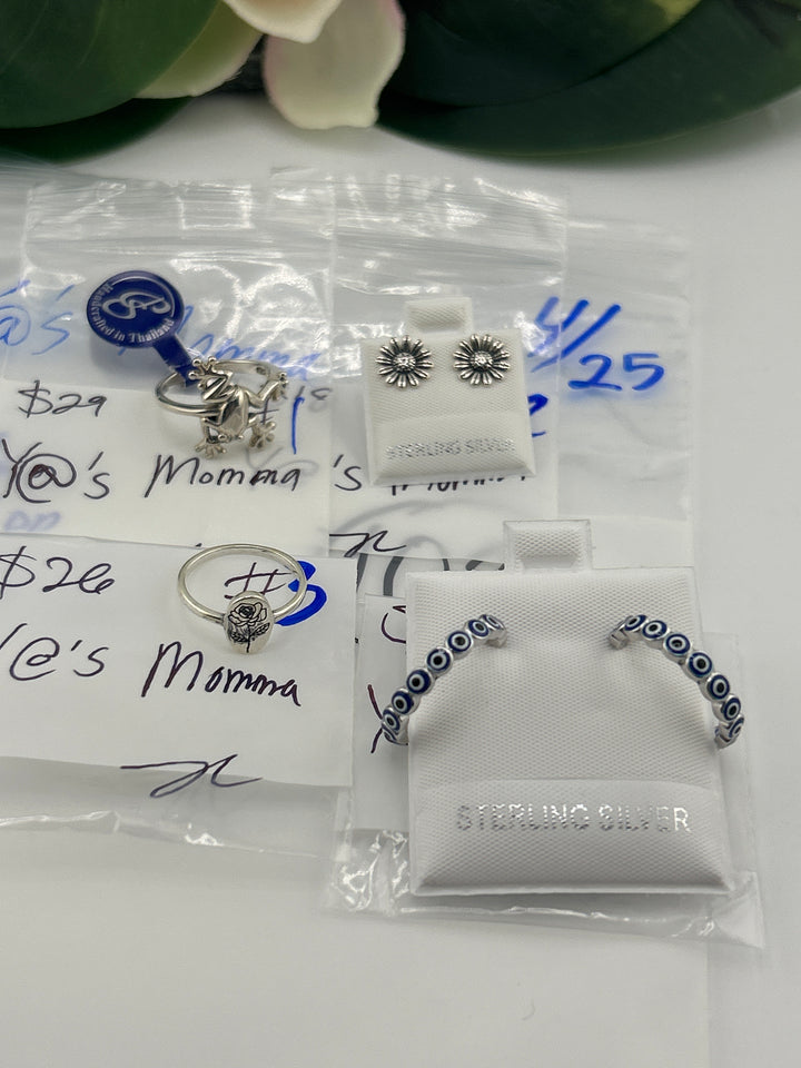 RESERVED FOR: Y@'s Momma - 4/25/2025 tiktok Live Show - 4 Sterling Silver Items