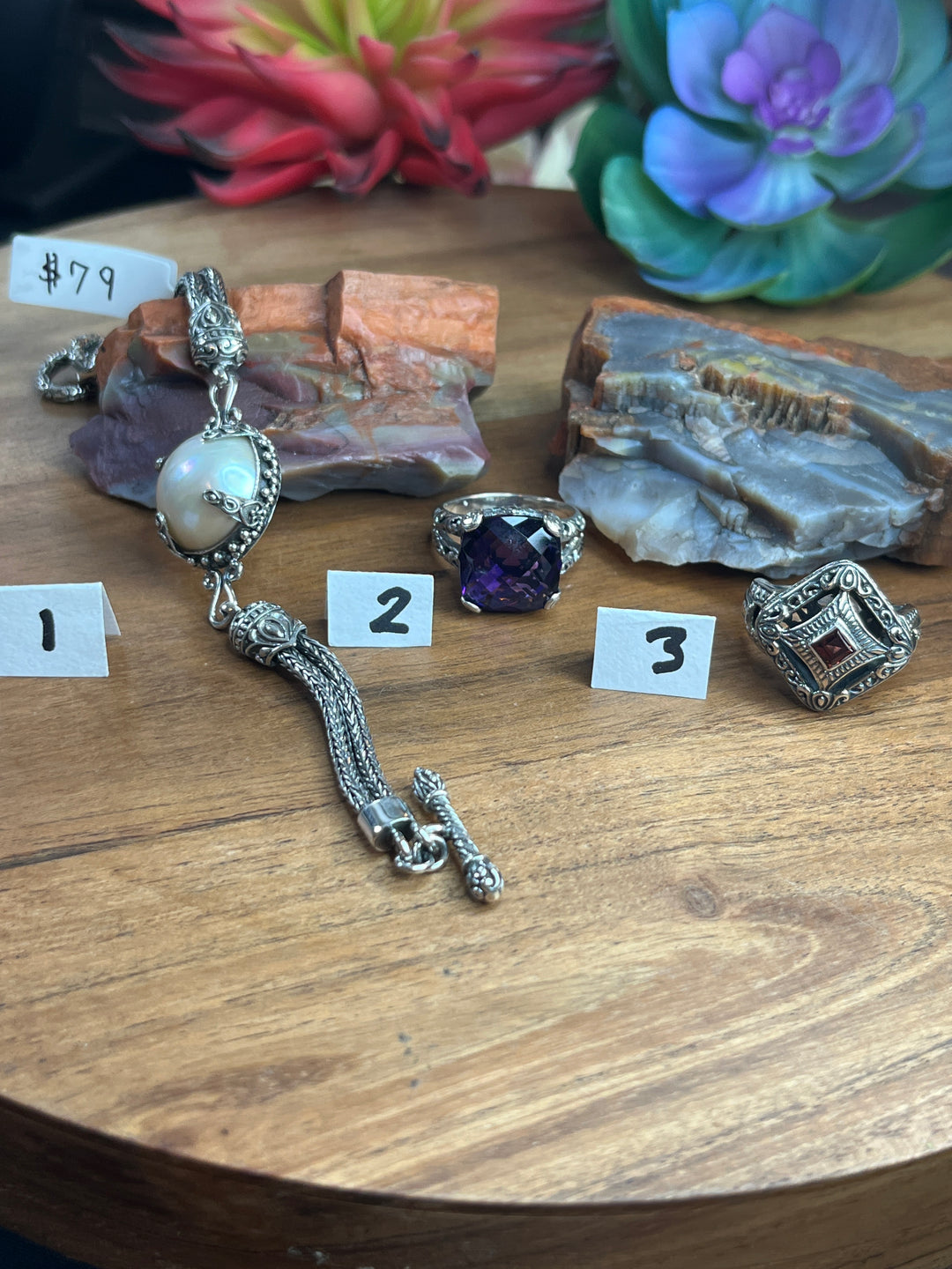 RESERVED FOR: Golden Empress -7/3/24- 3 Sterling Silver Items