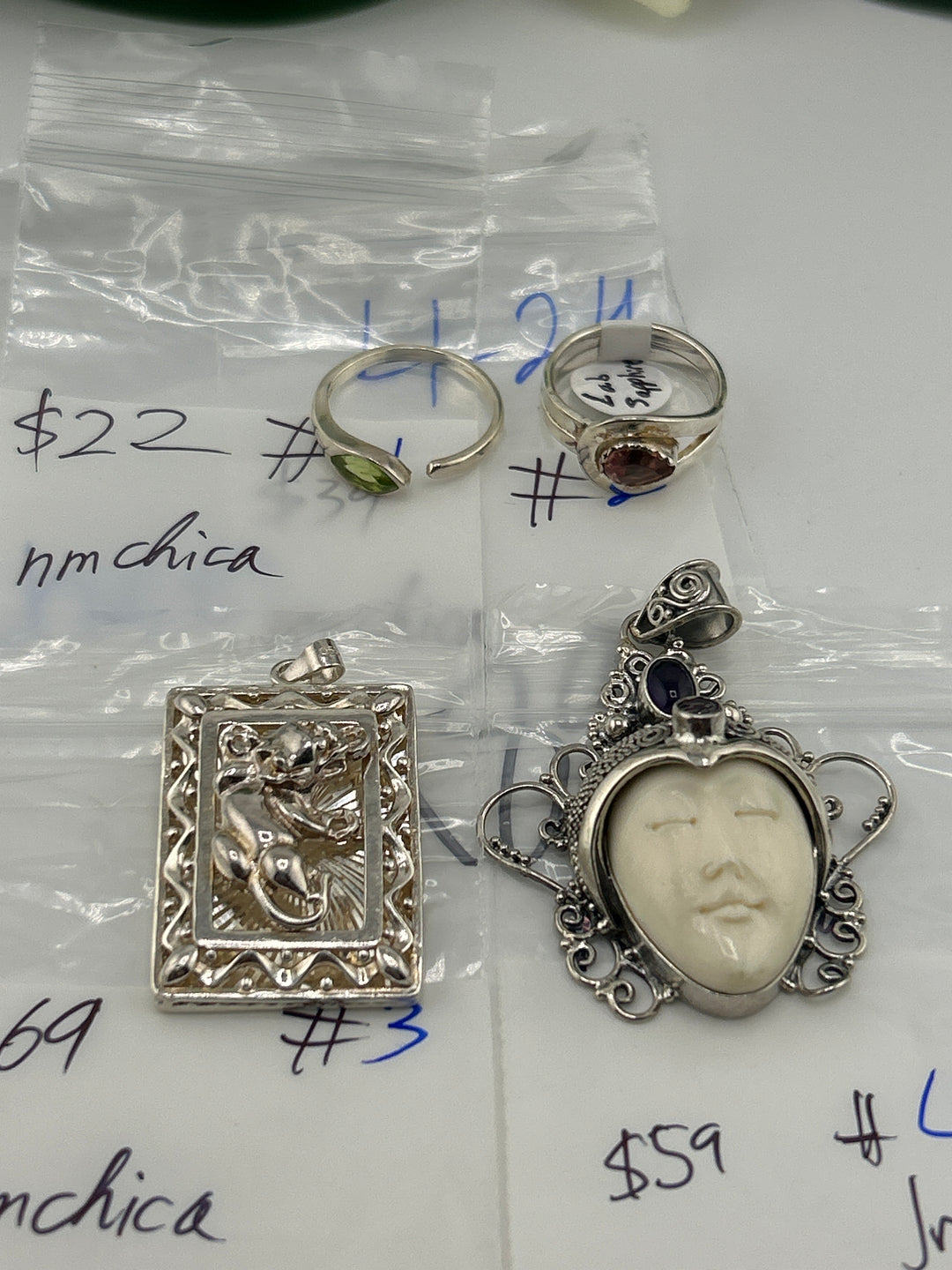 RESERVED FOR: nmchica - 4/24/2025 tiktok Live Show -4  Sterling Silver Items