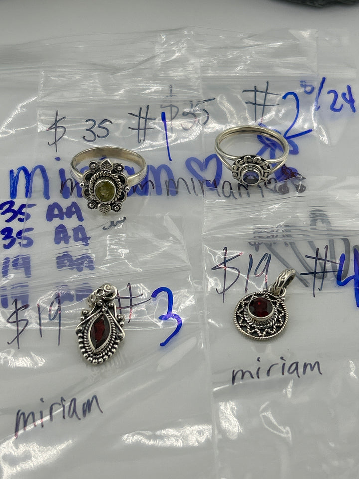 RESERVED FOR: miriam ❤️🍒 - 5/24/2025 tiktok Live Show - 4 Sterling Silver Items