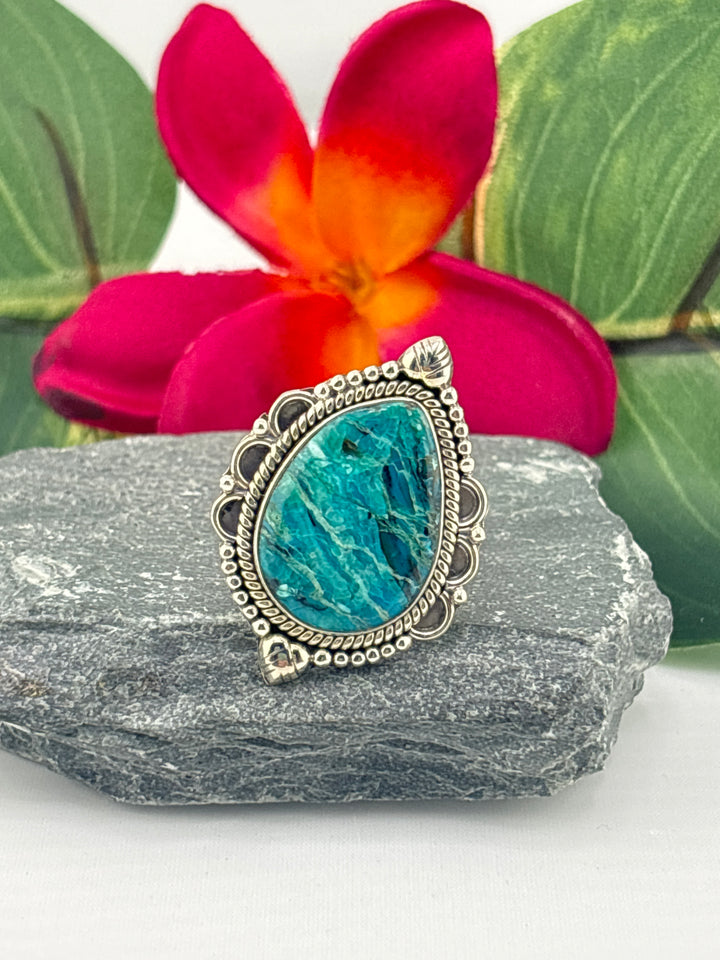 Opalized Wood Ring Size 11