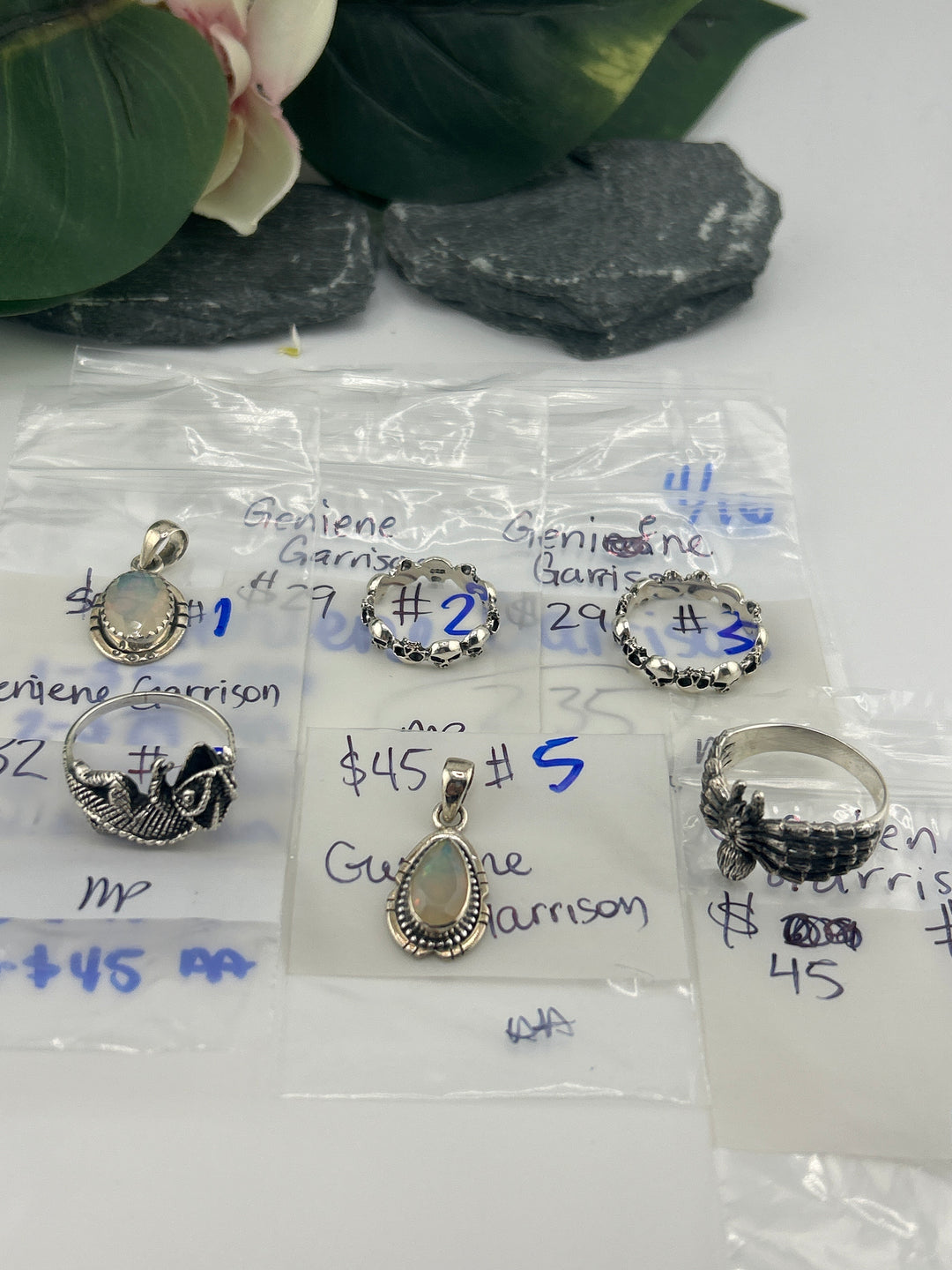 RESERVED FOR: Geniene Garrison - 4/16/2025 tiktok Live Show - 6 Sterling Silver Items