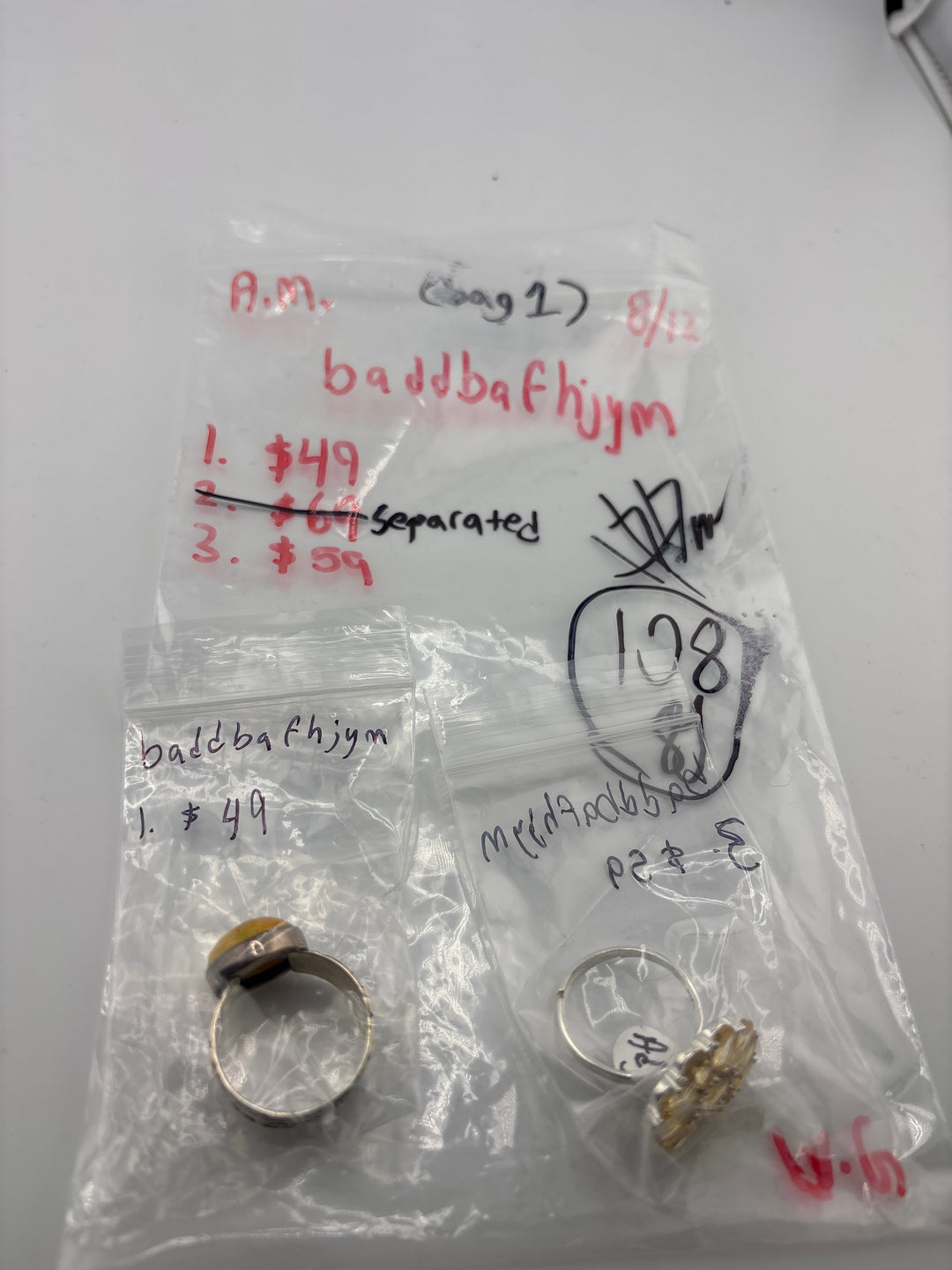 AM SHOW 48HR - RESERVED FOR: baddbafhjym- 8/12/2025 FL tiktok Live Show - 2 Sterling Silver Items