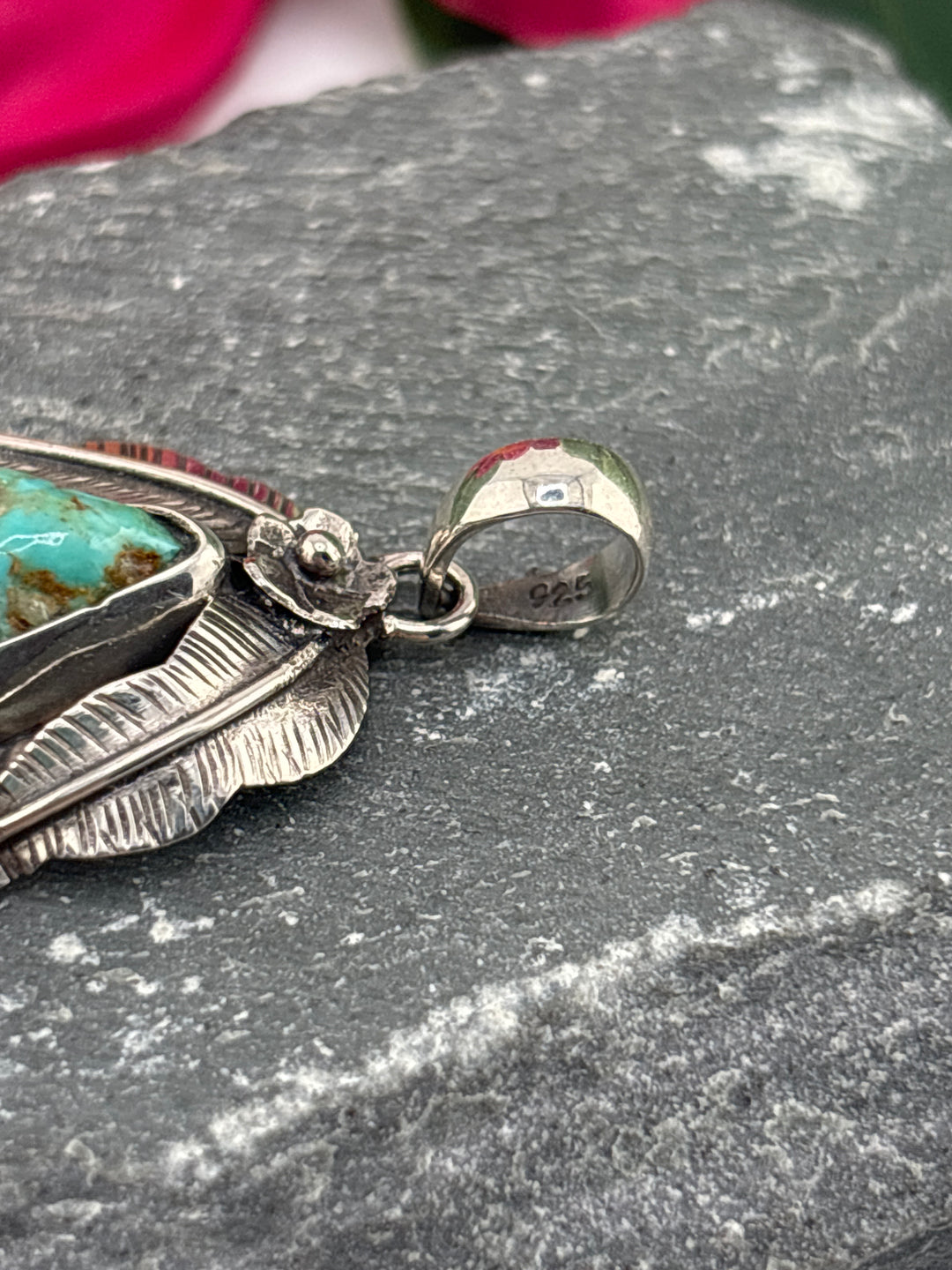 Raw Kingman Turquoise Pendant