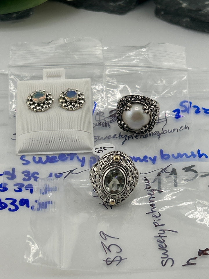 RESERVED FOR:  Sweetypiehoneybunch- 5/22/2025 tiktok Live Show - 3 Sterling Silver Items