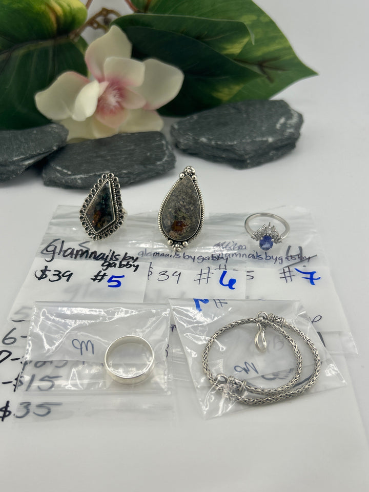 RESERVED FOR: glamnailsbygabby - C.S. - 4/4/2025 - 5 Sterling Silver Items