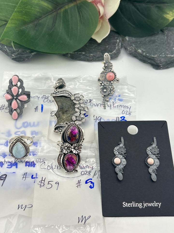 RESERVED FOR: Countrykimmy028 - 4/16/2025 tiktok Live Show - 6 Sterling Silver Items