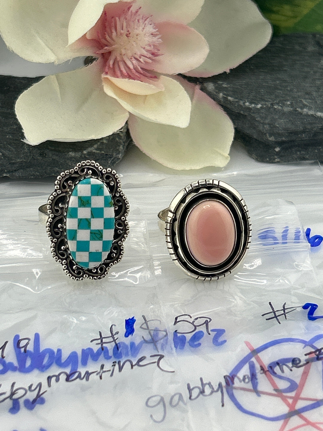 RESERVED FOR:  gabbymartinez- 5/16/2025 tiktok Live Show - 2 Sterling Silver Items